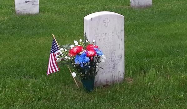 Headstone on Memorial Day
